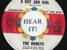 TEEN 45 The Honeys (WB PROMO 5430) The Love of a Boy and Girl/He's a Doll