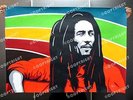 Bob Marley Reggae Rastafari Huge Original Retro Pop Art Painting by Harry F. NEW