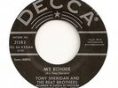 TONY SHERIDAN AND THE BEAT BROTHERS 45 MY BONNIE VG+ REPRO BEATLES DECCA 31382
