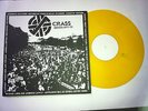 Crass Demos 1977-79 LP Yellow Vinyl Test P Punk Anarcho Conflict Poison Girls