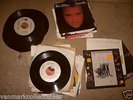 vintage vinyl 59 45-rpm records ROck/Pop/Hits 1960s-1980s 25 w/sleeves