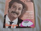 EP GEORGES BRASSENS DEDICACE la mauvaise herbe philips 432205 BIEM