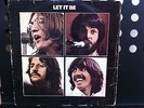 THE BEATLES LET IT BE RARE 1st ISRAELI LP UNIQUE PROMO COV RED APPLE PCS 7096