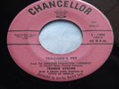 Rare Oldies 45: Frankie Avalon   Teacher's Pet & Shy Guy on Chancellor 1006