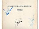 EMERSON LAKE & PALMER WORKS SIGNED BY BAND VINYL LP (SLEEVE ONLY) 100% ORIGINAL