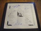 Genesis - The Lamb Lies own on Broadway LP inner sleeve signed by the band