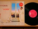 F.R. DAVID-Words-/UK ’82 CARRERE (CAL 145) ORIG 1st Press (-1U) Stickered LP NM