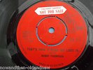 BOBBY THOMPSON -  THAT'S   SAMPLE/DEMO/PROMO COPY  UK 1ST PRESS 1960S REGGAE SKA