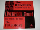 THE BEATLES - THE LIVERPOOL SOUND - 45 EP NM RARE DANISH PS RED COVER LISTEN