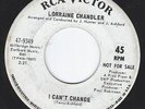 Old Vintage Promo Record Lorraine Chandler I cant change Oh how I need your love