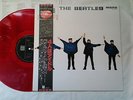 BEATLES HELP JAPAN 1982 ORIGINAL LIMITED MONO RED COLOR VINYL w/NARROW BLACK OBI