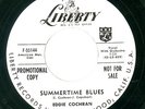 Eddie Cochran Liberty 55144 E Rock promo 45 Summertime Blues b/w Love Again