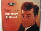 BUDDY HOLLY Listen To Me CORAL Mono 1958 EP RARE 
