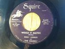 BOBBY BRINKLEY AND THE SQUIRES northern soul 45 Would It Matter/Doggin' Around