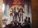 KISS Love Gun vinyl LP 1st Press with paper love gun insert Sterling matrix VG+