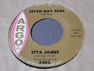 Etta James   Seven Day Fool   Argo   northern soul / R&B 45 HEAR
