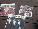 beatles vinyl  records  sgt.pepper,let it be, meet the beatles and tons of 45s