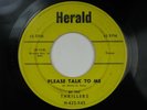 THRILLERS 'Lizabeth   Please Talk To Me HERALD Doo Wop R&B Rocker 45 HEAR