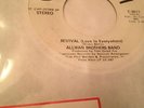 NEAR MINT 45 RPM JUKEBOX REVIVAL ALLMAN BROTHERS STEREO / MONO  WOW LIKE NEW