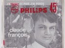 CLAUDE FRANCOIS SINGLE JUKE BOX ENCART ORIGINAL 