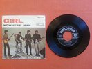 THE BEATLES-Girl/Nowhere Man 7'' Rare Italian 1st Press 1966 w/Picture Sleeve