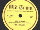 78 RPM RARE DOO-WHOP R&B BY THE SOLITAIRES ON OLD TOWN 1010 MUST SEE / EE-