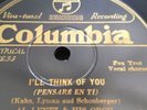 AL LENTZ ORCH CASS HAGAN PARK CENTRAL HOTEL ORCH 78rpm Ill Think Of You