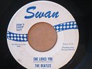 The Beatles 'She Loves You' 1964 Swan Records Blue Print 7