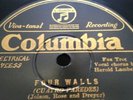 IPANA TROUBADOURS 78rpm Four Walls In The Sing Song Sycamore Tree COLUMBIA 1283D