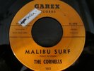 R&B tittyshaker surf 45 THE CORNELLS malibu surf / agua caliente GAREX listen