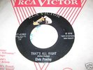 ELVIS PRESLEY 1955 RARE 45(RCA 6380/THAT'S ALL RIGHT  /VG++ VINYL 