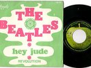 RARE French SP BEATLES --- Hey Jude FO 127 --- Pochette cartonnée - SACEM
