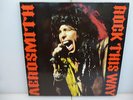AEROSMITH-ROCK THIS WAY. SWITZERLAND 1990-EUROPEAN GATEFOLD 2LP RED VINYL-EX/EX