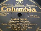 TED WALLACE & CAMPUS BOYS 78rpm Campus Capers College Days COLUMBIA 1984-D Mint
