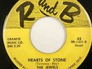 The JEWELS 45 Hearts of Stone 1954 Doo Wop Original Pre Charms #BB 981`