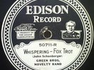 GREEN BROS NOVELTY BAND / LENZBERG'S RIVERSIDE ORCHESTRA whispering 10