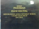 IGNAZ FRIEDMAN piano recital 2 LP Mint- OPAL 802/3 Vinyl 1982 UK Mono Rare