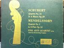 Mercury ED1 1950 FINE ARTS QUARTET schubert 13 & mendelssohn 12 LP VG+ MG 10065