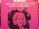 MILTON THOMAS bach solo unaccompanied viola suites no 5 & 6 LP Mint- CS-248