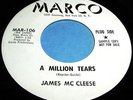 JAMES McCLEESE A Million Tears 45 Rare Northern Soul/Popcorn Marco NM Listen