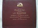 POLI GIGLI BARONTI BARACCHI BERRETTONI  Puccini La Boheme 13xUK HMV