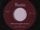 LLOYD & WILLIE: Don't Know Where She Went / Potato Stomp 45 (tiny lbl tear) rar