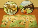 2 VINTAGE 8inch PICTURE DISC (JAPAN) KANARIYA EIRI RECORD Thick Shellac 78rpm
