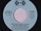 rare Modern Soul 45 TERRY BEAR the night for dancing