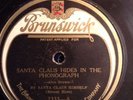 BRUNSWICK SANTA CLAUSE HIDES IN A PHONOGRAPH by SANATA CLAUS HIMSELF VG+