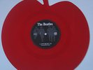 THE BEATLES LOVE ME DO & P.S. I LOVE YOU APPLE RED SHAPED VINYL RECORD MINT