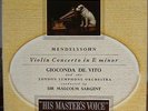 GIOCONDA DE VITO violin / Mendelssohn Violin Concerto BLP 1008 FIRST RED / GOLD