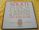 RARE SZIGETI BACH SONATAS & PARTITAS SOLO VIOLIN VANGUARD 3 LP BOX BG 627/9