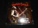 motorhead - live in germany 1986 rare lp. iron maiden ,metallica ,slayer
