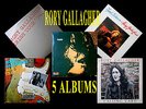 RORY GALLAGHER 5 LP's 4 UK 1st PRESSINGS (Taste/Irish Tour/Grain/Calling Card)